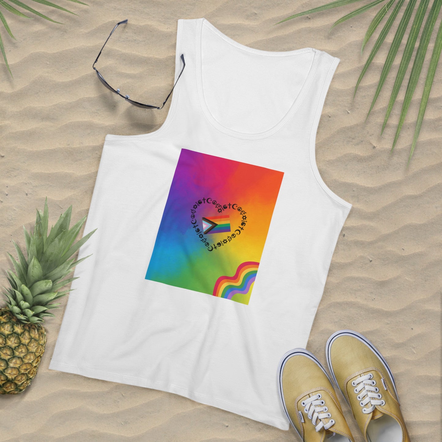 Men's Pride Tank Top, LGBTQ+ Apparel, Rainbow Tank, Summer Fashion, Gift for Pride Month, Casual Wear