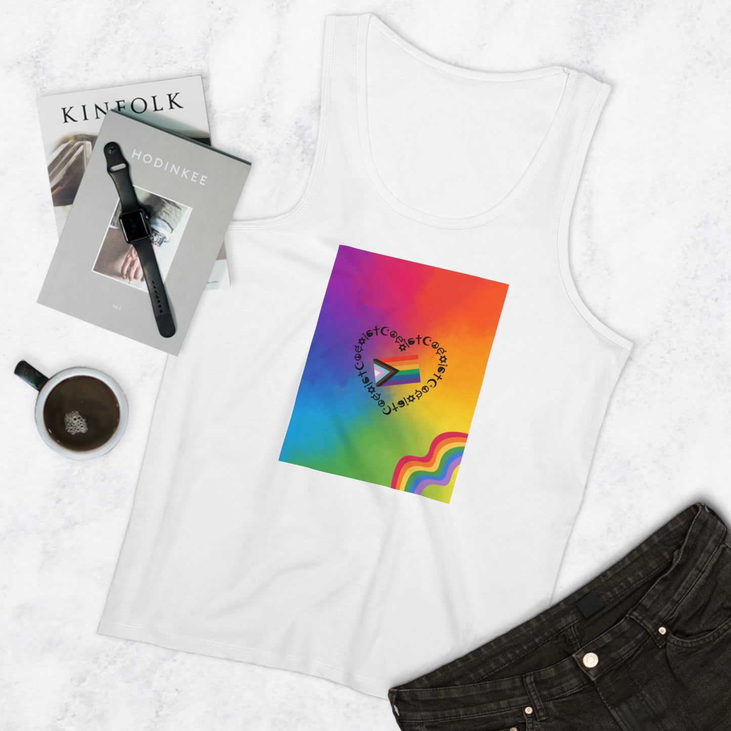 Men's Pride Tank Top, LGBTQ+ Apparel, Rainbow Tank, Summer Fashion, Gift for Pride Month, Casual Wear