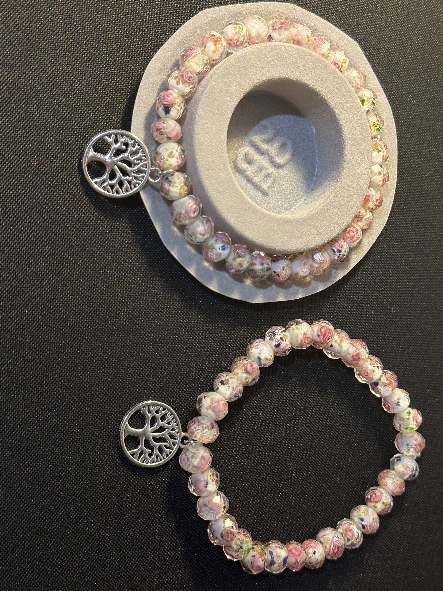 Handcrafted Rose Tree Of Life Bracelet 20cm
