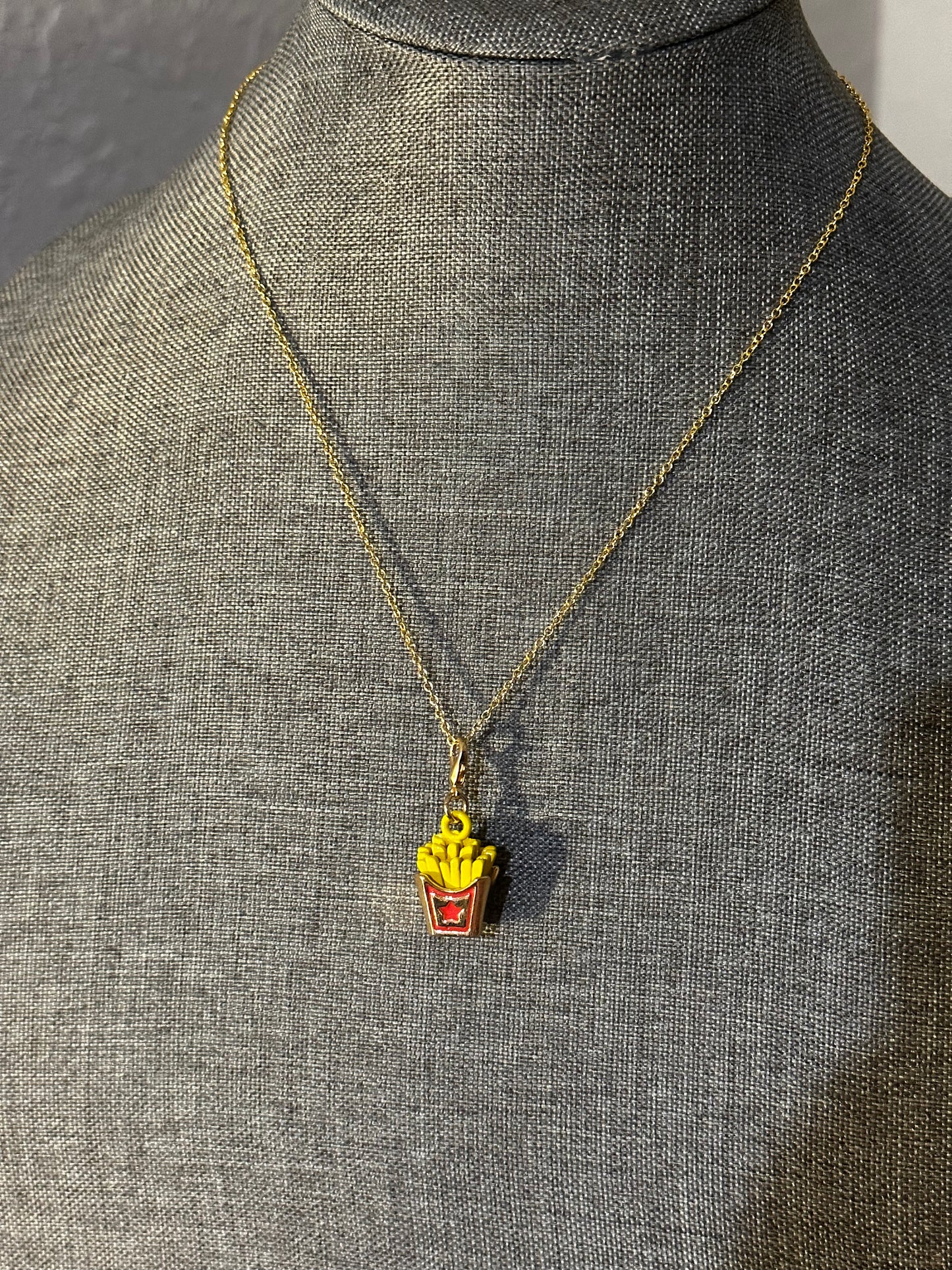Handcrafted Fries Necklace