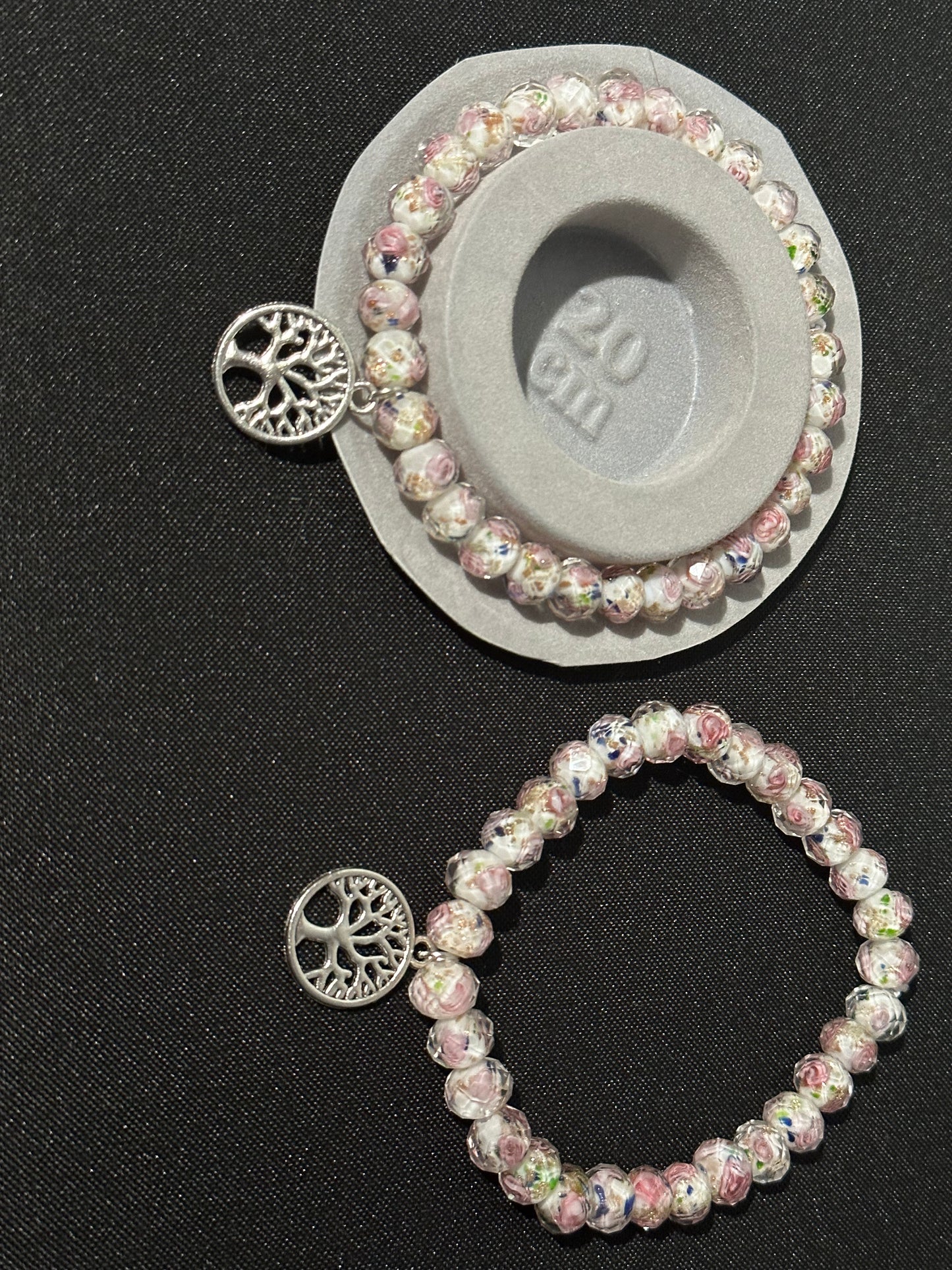 Handcrafted Rose Tree Of Life Bracelet 20cm