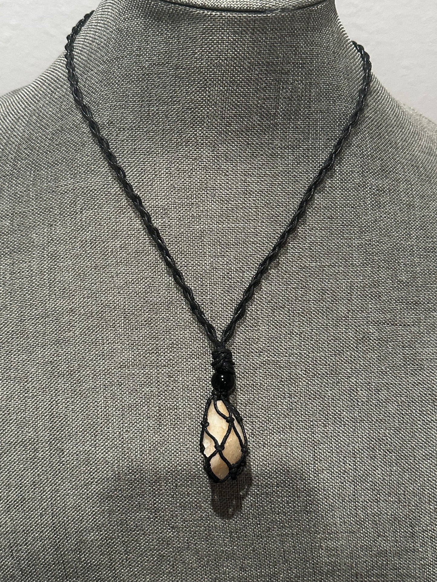Handcrafted Pure Raw Quartz (Smaller Stone) (black)