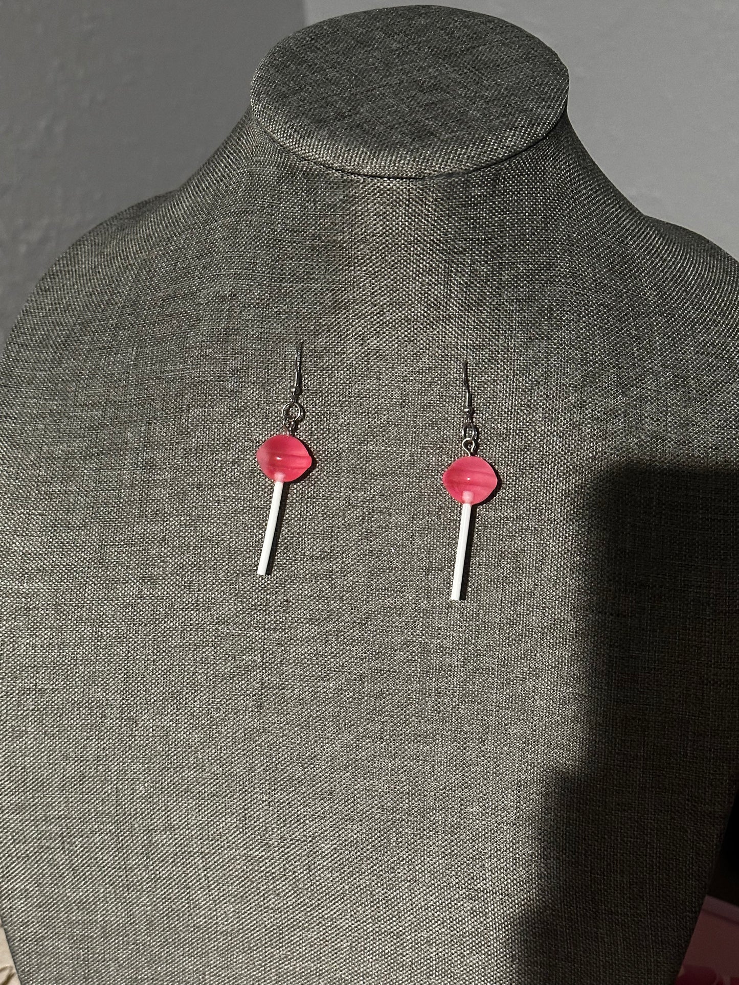 Handcrafted Bubblegum Lollipop Earrings