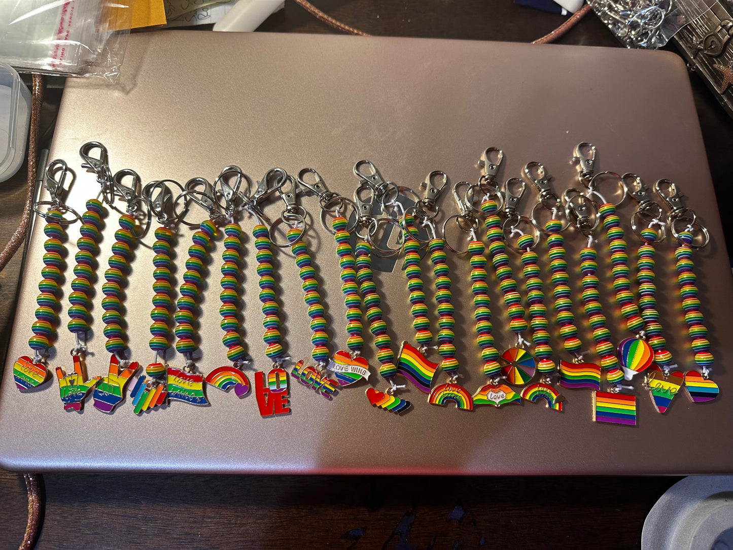 Handcrafted Mystery LGBTQ+ Keychain