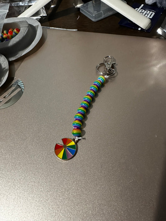 LGBTQ+ Wheel Keychain