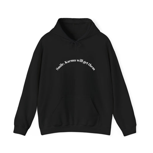 Black Minimalist Hoodie — Subtle Embroidered Script Pullover