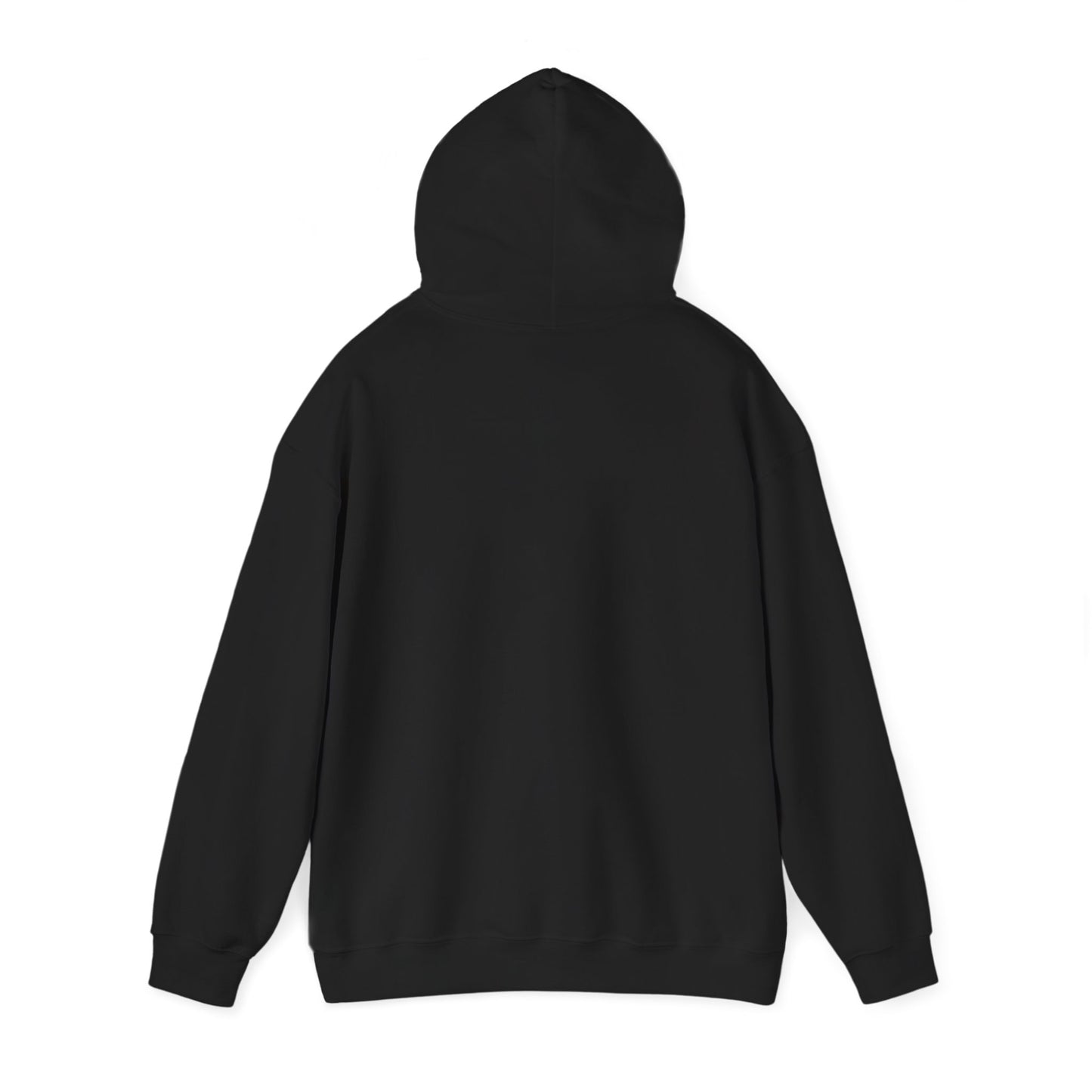 Black Minimalist Hoodie — Subtle Embroidered Script Pullover