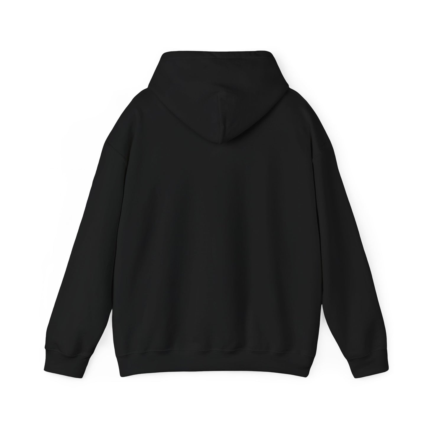 Black Minimalist Hoodie — Subtle Embroidered Script Pullover