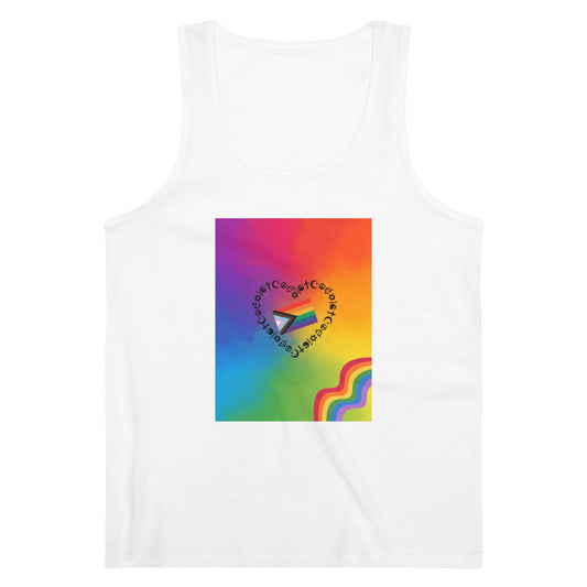 Men's Pride Tank Top, LGBTQ+ Apparel, Rainbow Tank, Summer Fashion, Gift for Pride Month, Casual Wear