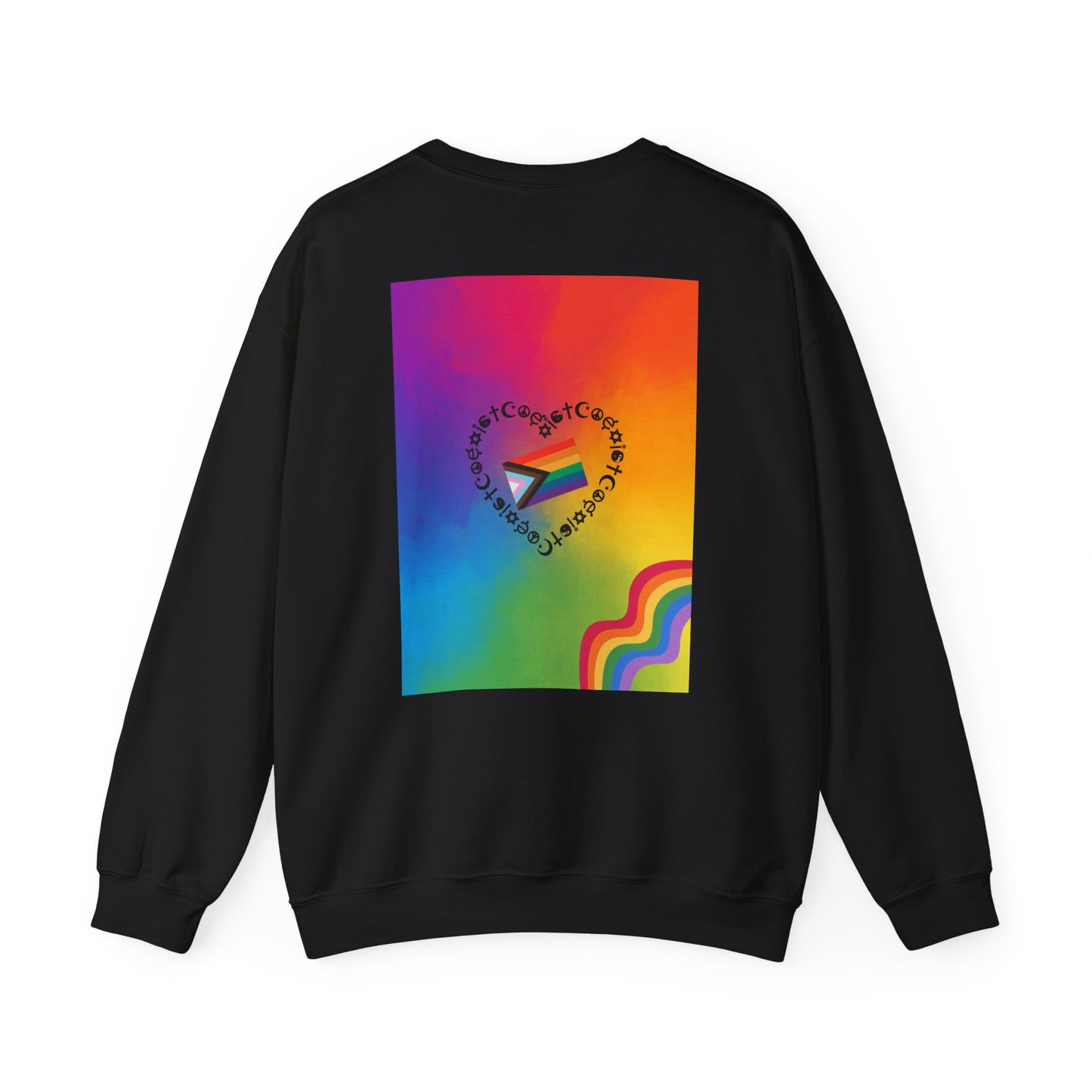 Vibrant Rainbow Heart Sweatshirt - Unisex Heavy Blend Crewneck, LGBTQ+ Pride Apparel, Colorful Graphic Pullover, Gift for Friends, [...]