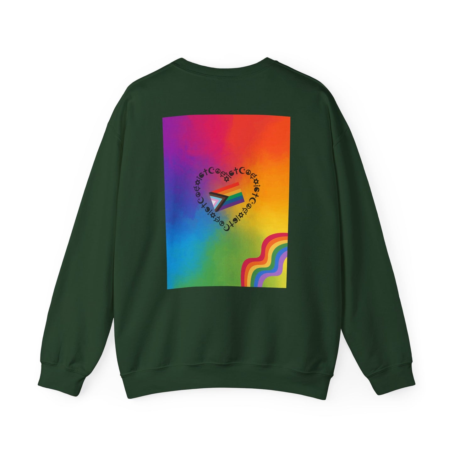 Vibrant Rainbow Heart Sweatshirt - Unisex Heavy Blend Crewneck, LGBTQ+ Pride Apparel, Colorful Graphic Pullover, Gift for Friends, [...]