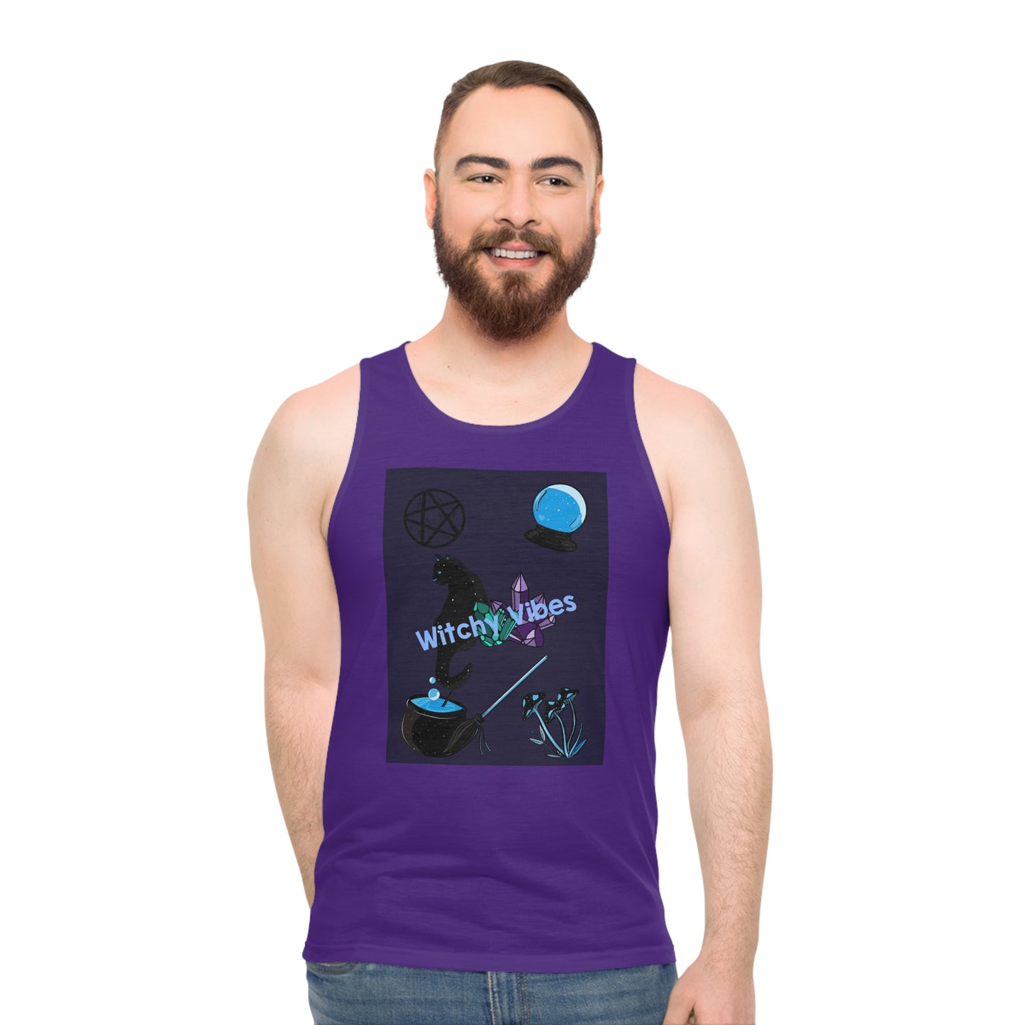 Witchy Vibes Unisex Tank Top (AOP)